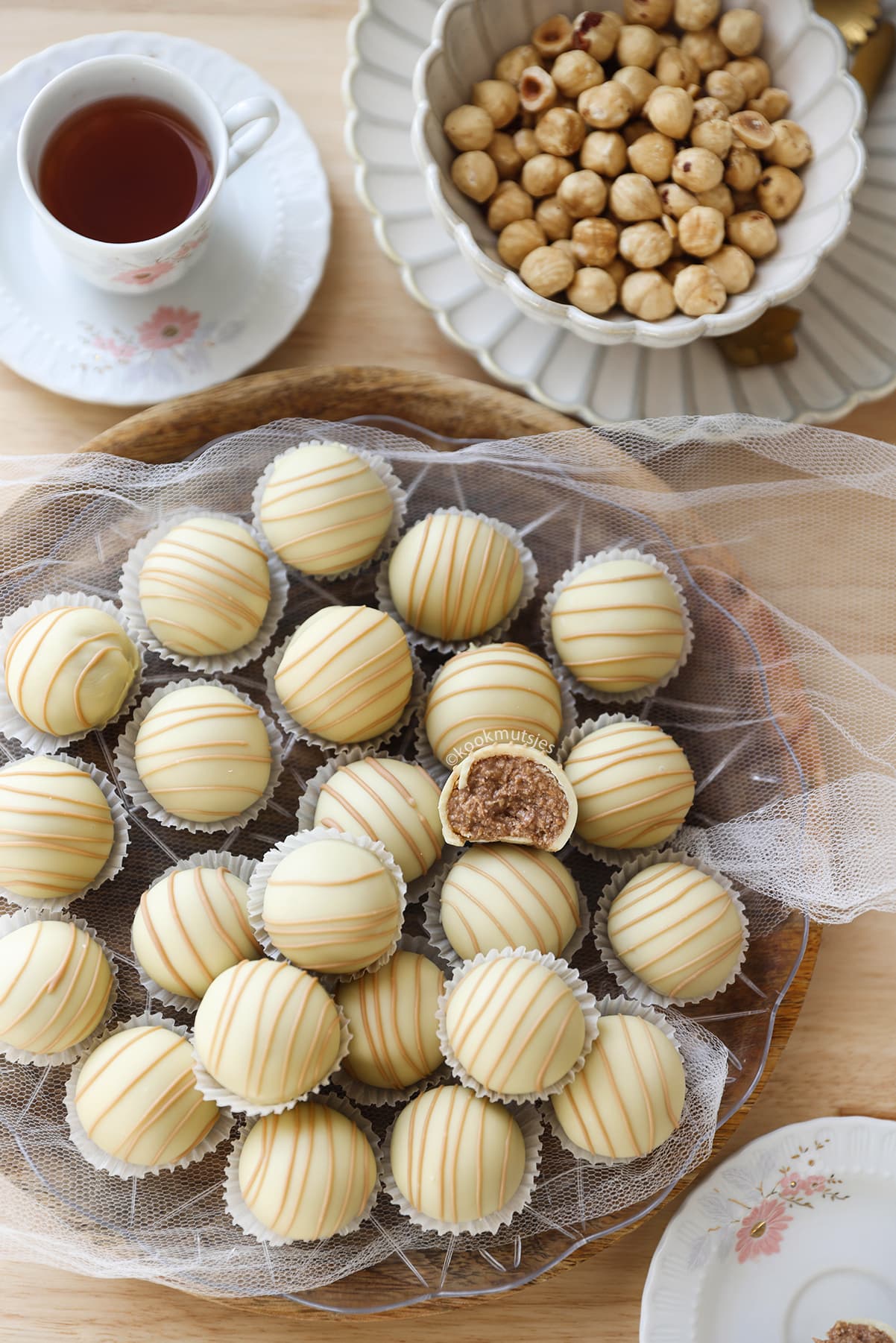 Hazelnoot Bonbons eindresultaat Kookmutsjes