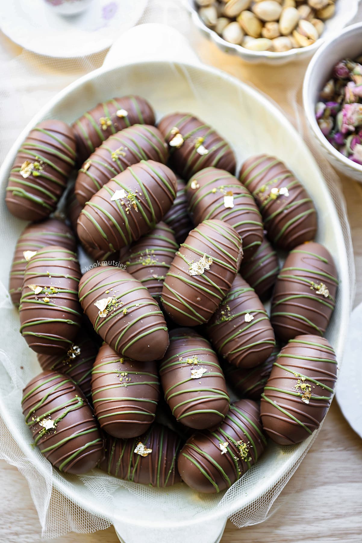 Pistache Kataifi Maïzenakoekjes eindresultaat van Kookmutsjes