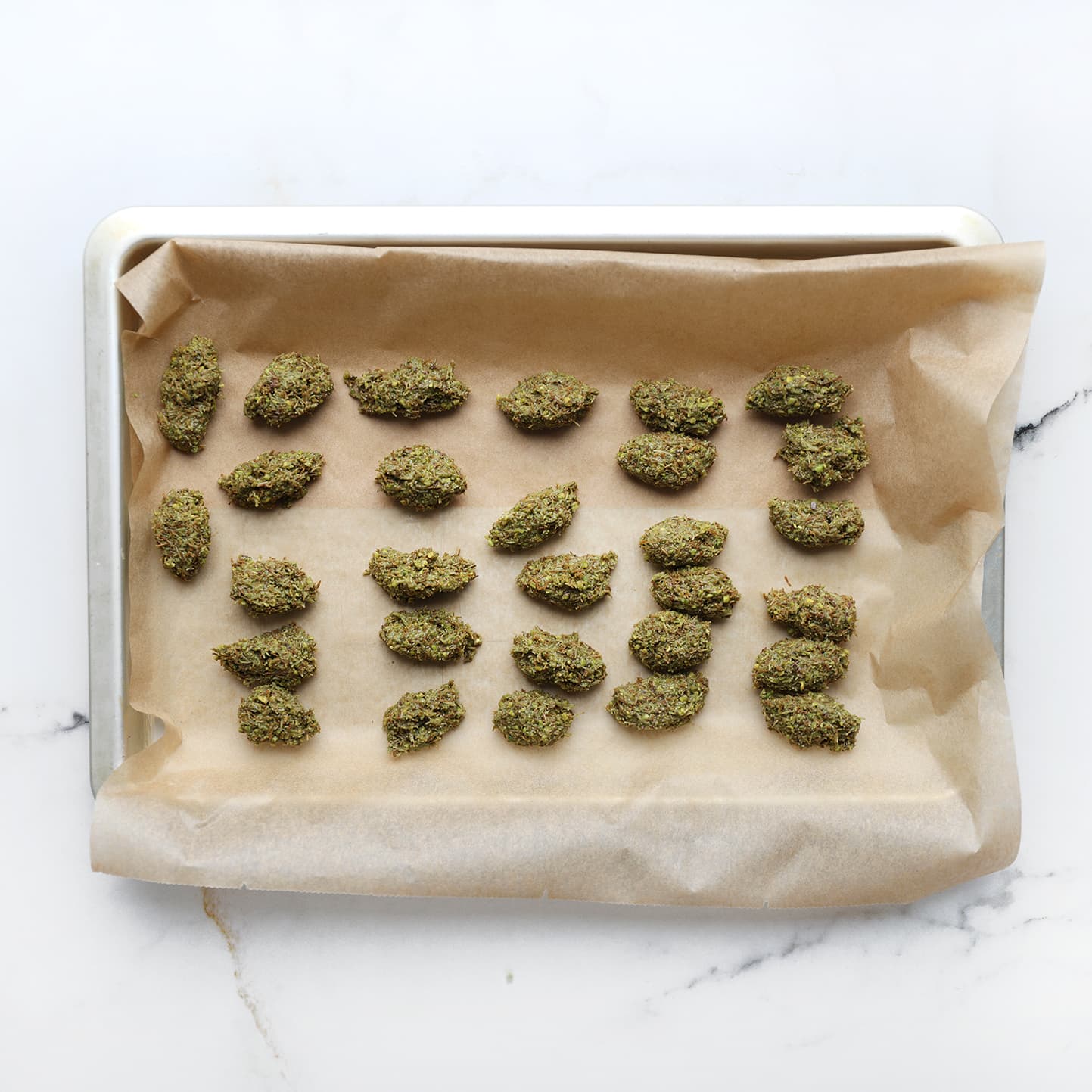 Pistache Kataifi vormen