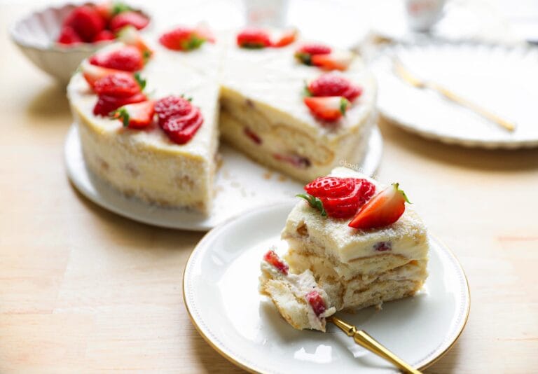 Witte Chocolade Aardbeientaart