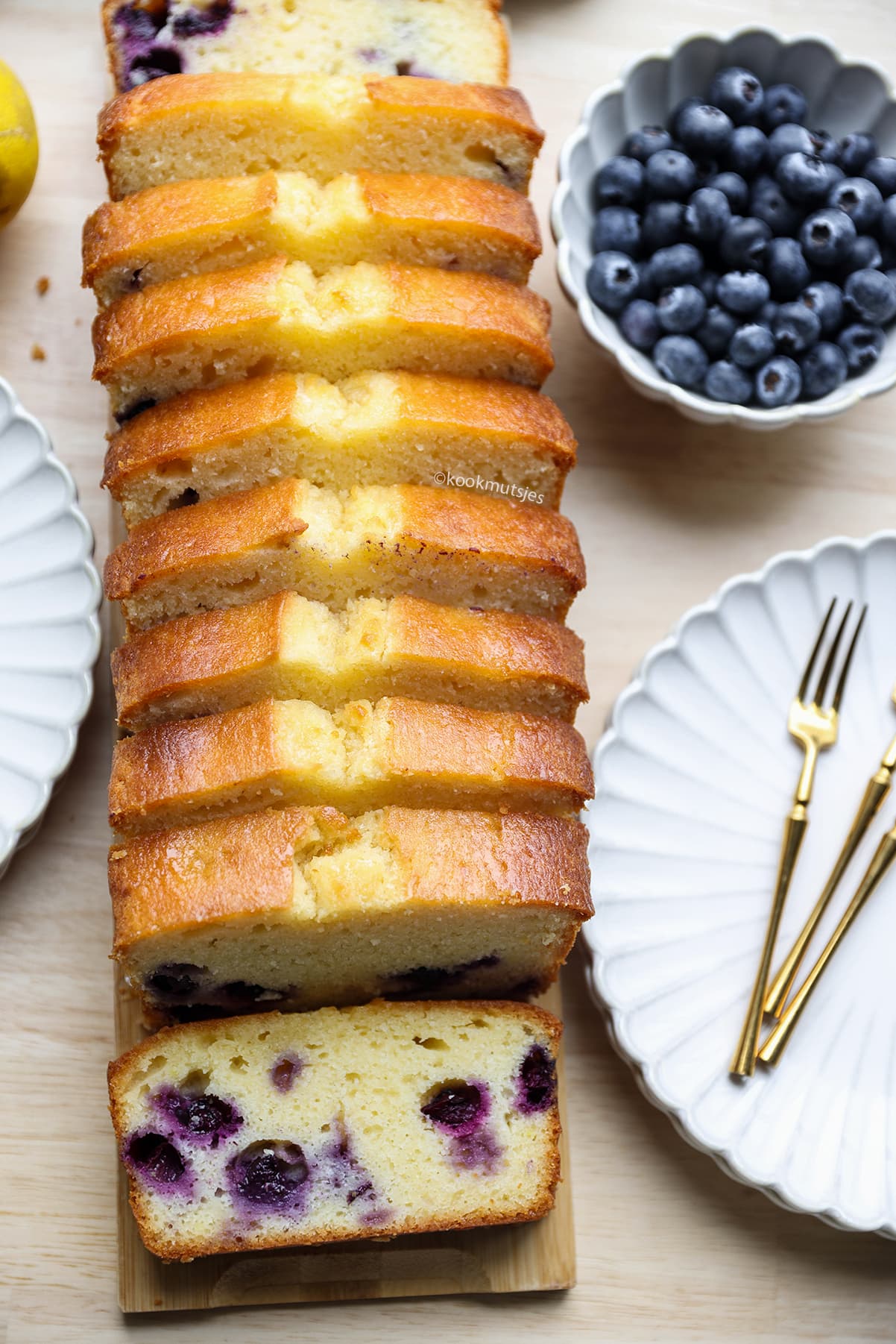 Bosbessencake eindresultaat Kookmutsjes