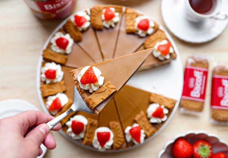 No Bake Biscoff Pie