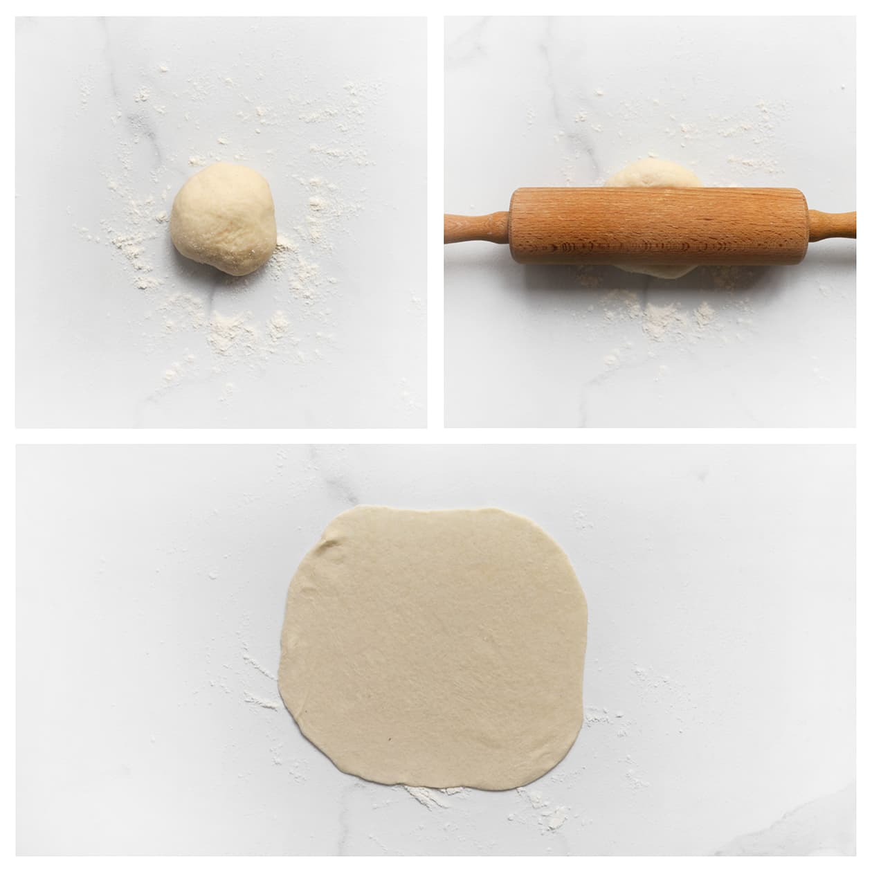 Deeg uitrollen tot een dunne lap