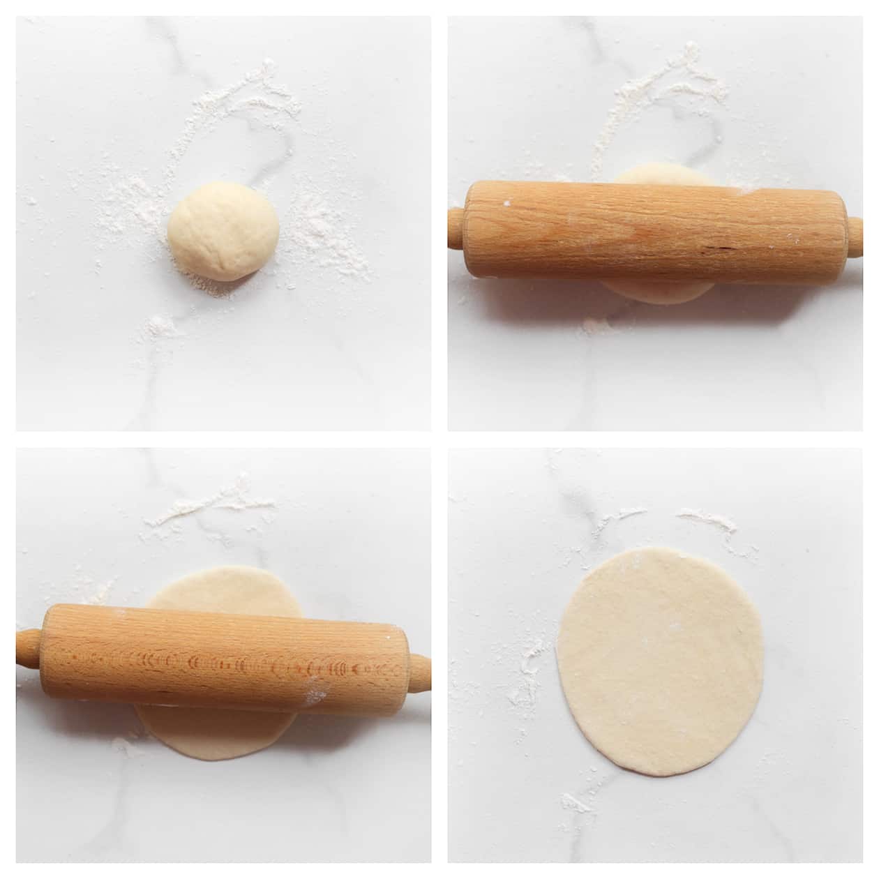 Deeg uitrollen tot een ronde lap