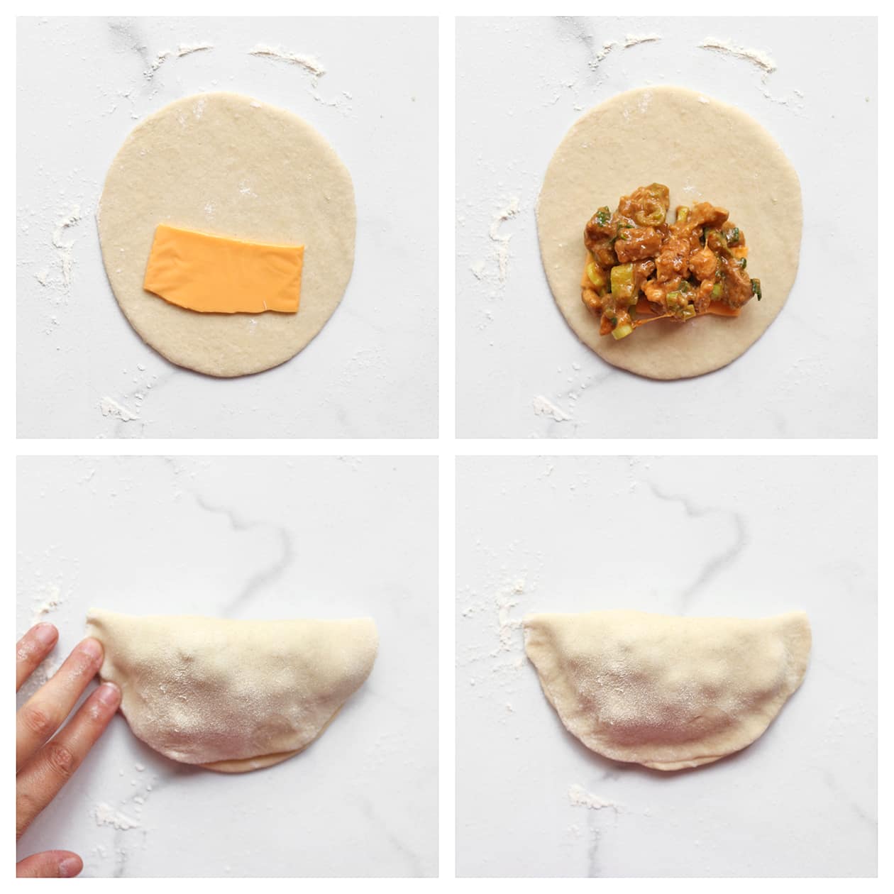 Deeg vullen en dicht maken