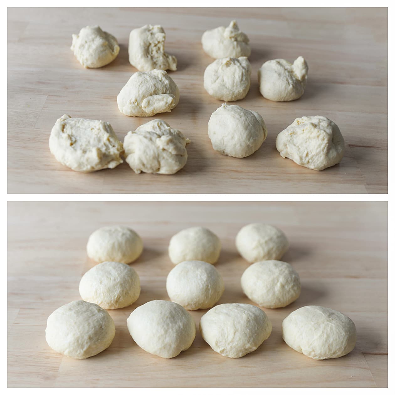 Deeg verdelen in 10 stukken