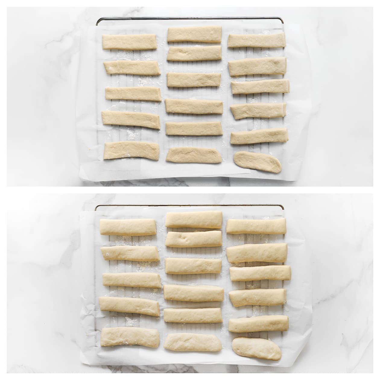 Deegstukjes laten rijzen