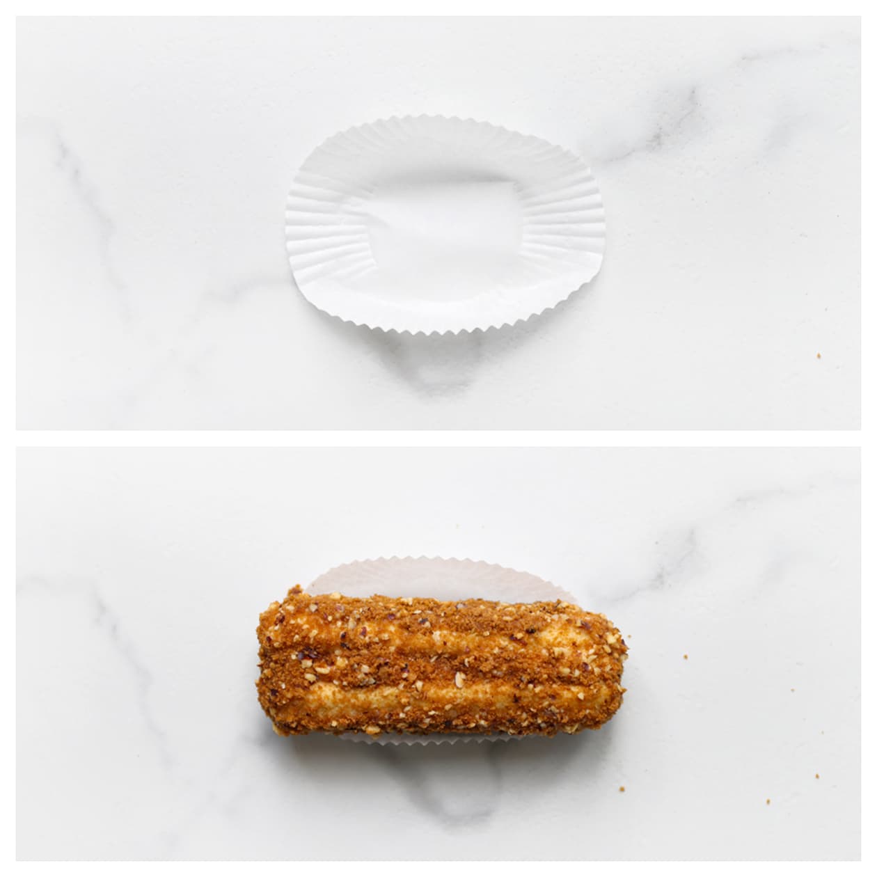 Dessert op cupcakepapiertje