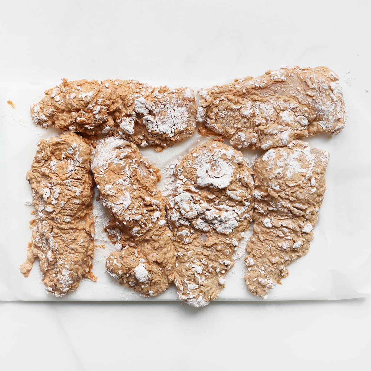 Kipfilet op bakpapier