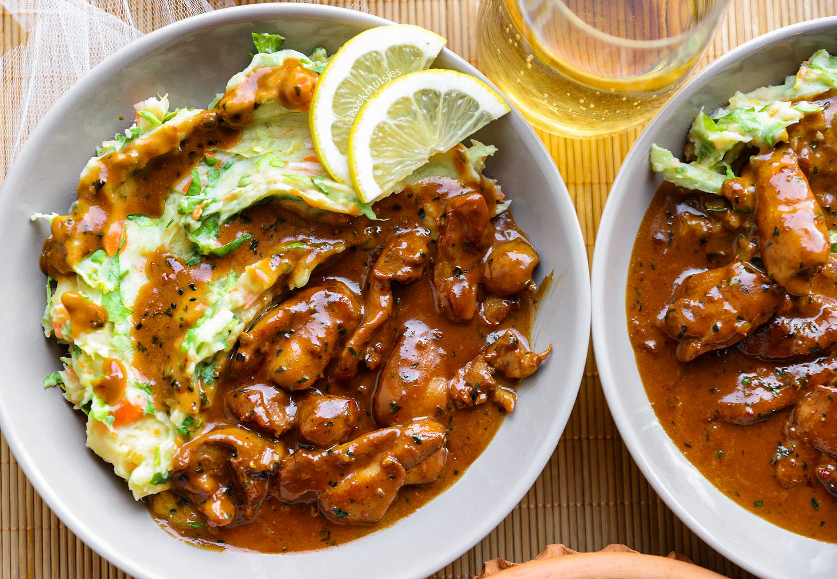 Stamppot met Hete Kip Kookmutsjes