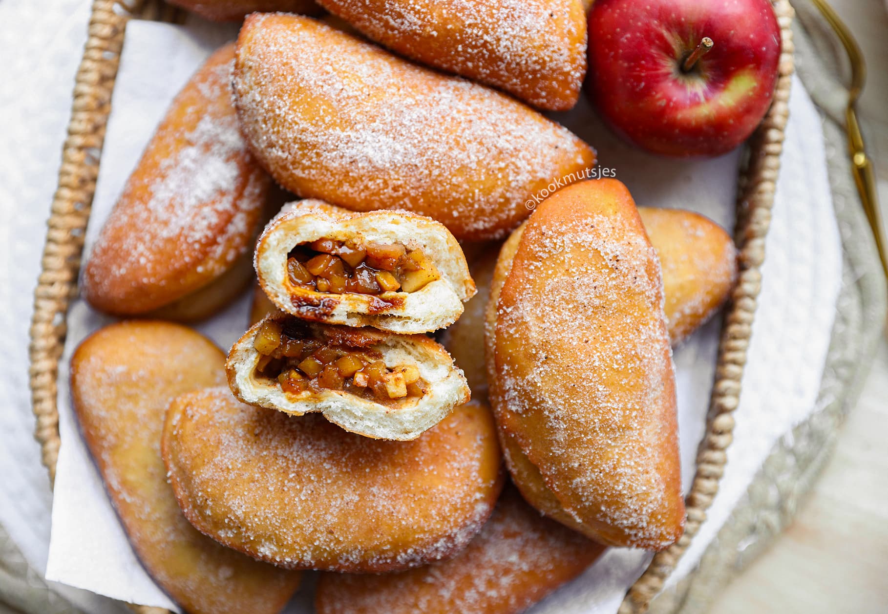 Appel-Kaneel Donuts Kookmutsjes