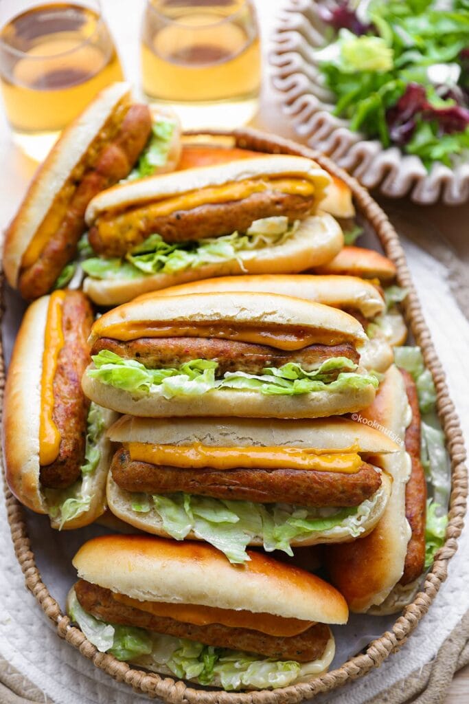 Broodje Kipfrikandel eindresultaat Kookmutsjes