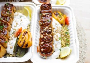 Bulgur met Wrap-Gehaktspiesjes Kookmutsjes