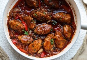 Gehakt in Saus Kookmutsjes