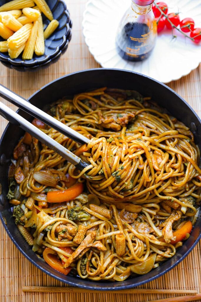 Noedels met Kip en Groenten eindresultaat Kookmutsjes