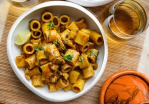 Simpele kip pasta Kookmutsjes