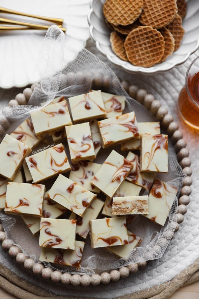 Stroopwafelkoekjes (No Bake) eindresultaat Kookmutsjes