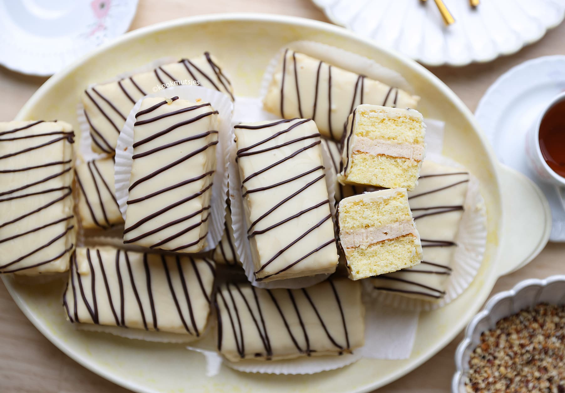 Vanille Hazelnootcake Kookmutsjes