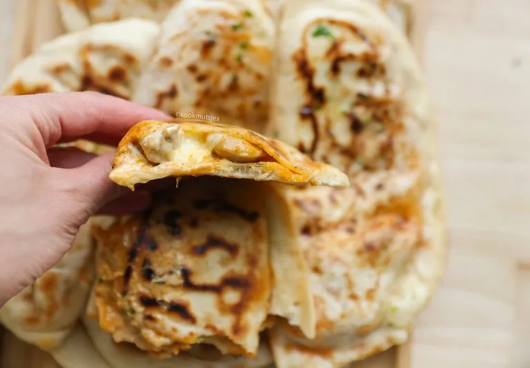 Flatbread met Butter Chicken