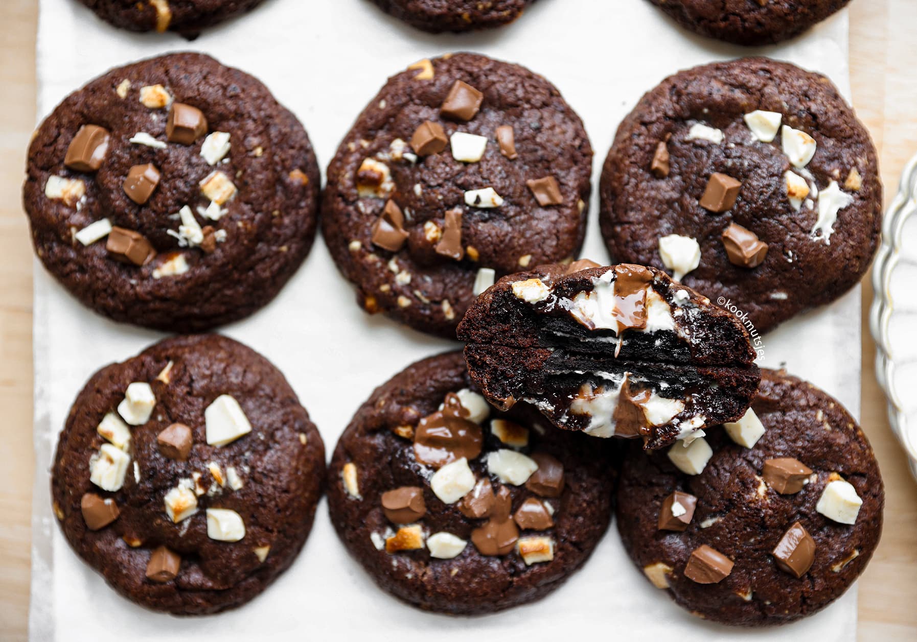 Brownie Cheesecake Koekjes