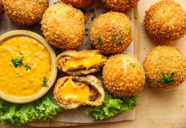 Crunchy Cheesy Gehaktballen