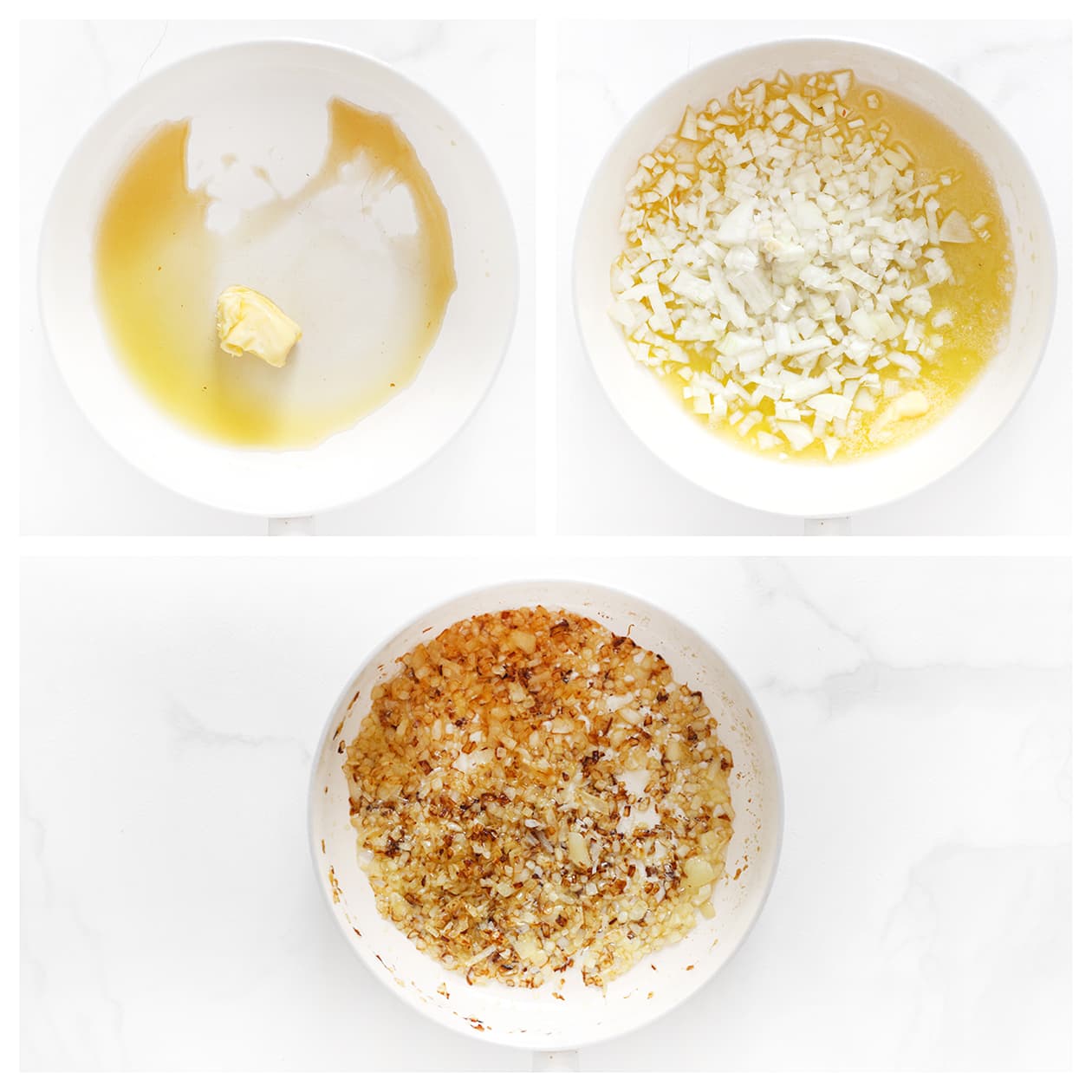 Gesnipperde ui bakken