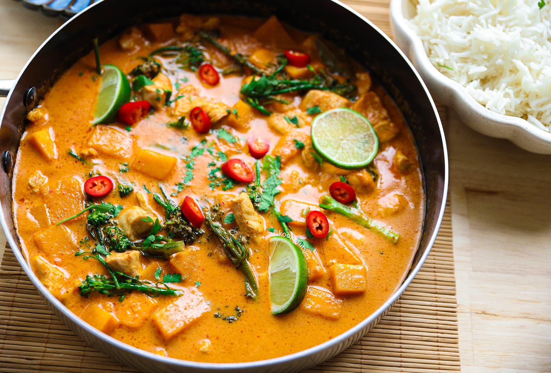 Thaise Rode Curry met Kip