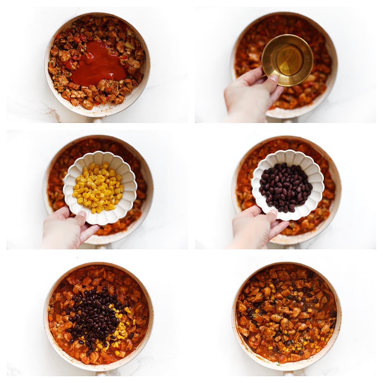 Tomatensaus en bonen meekoken