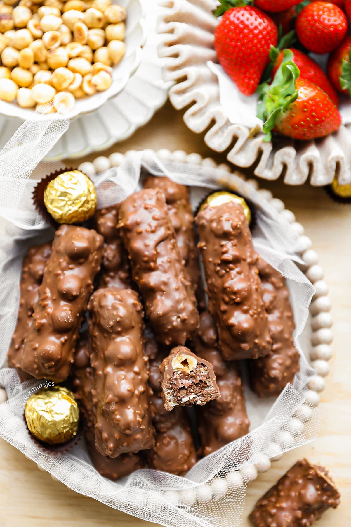 Chocolade Hazelnoot Koek eindresultaat Kookmutsjes