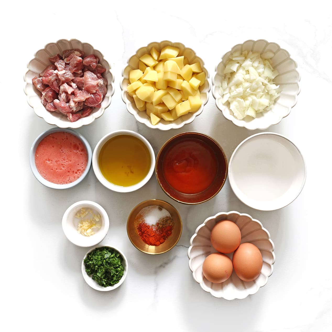 Ingredienten klaar leggen