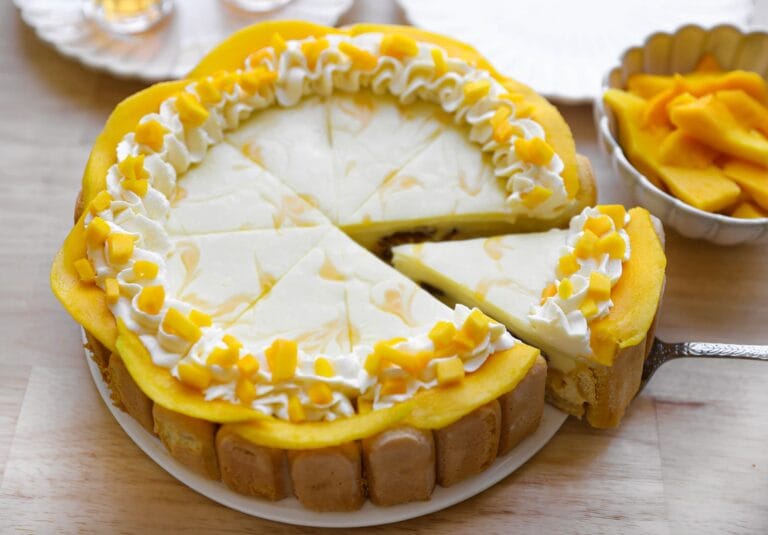 Mango Charlotte Taart (No Bake)