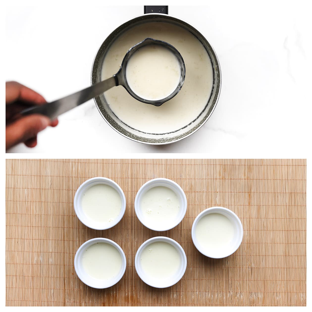 Panna cotta in glaasjes
