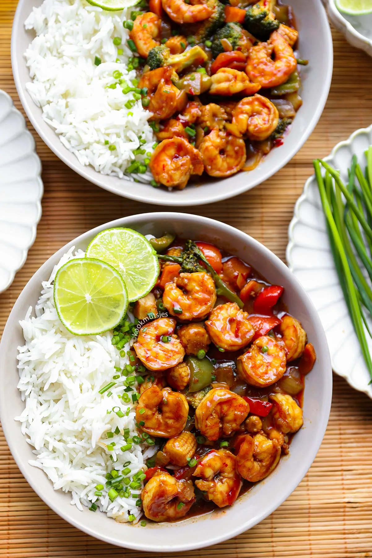 Pittige Wokgarnalen in Saus recept