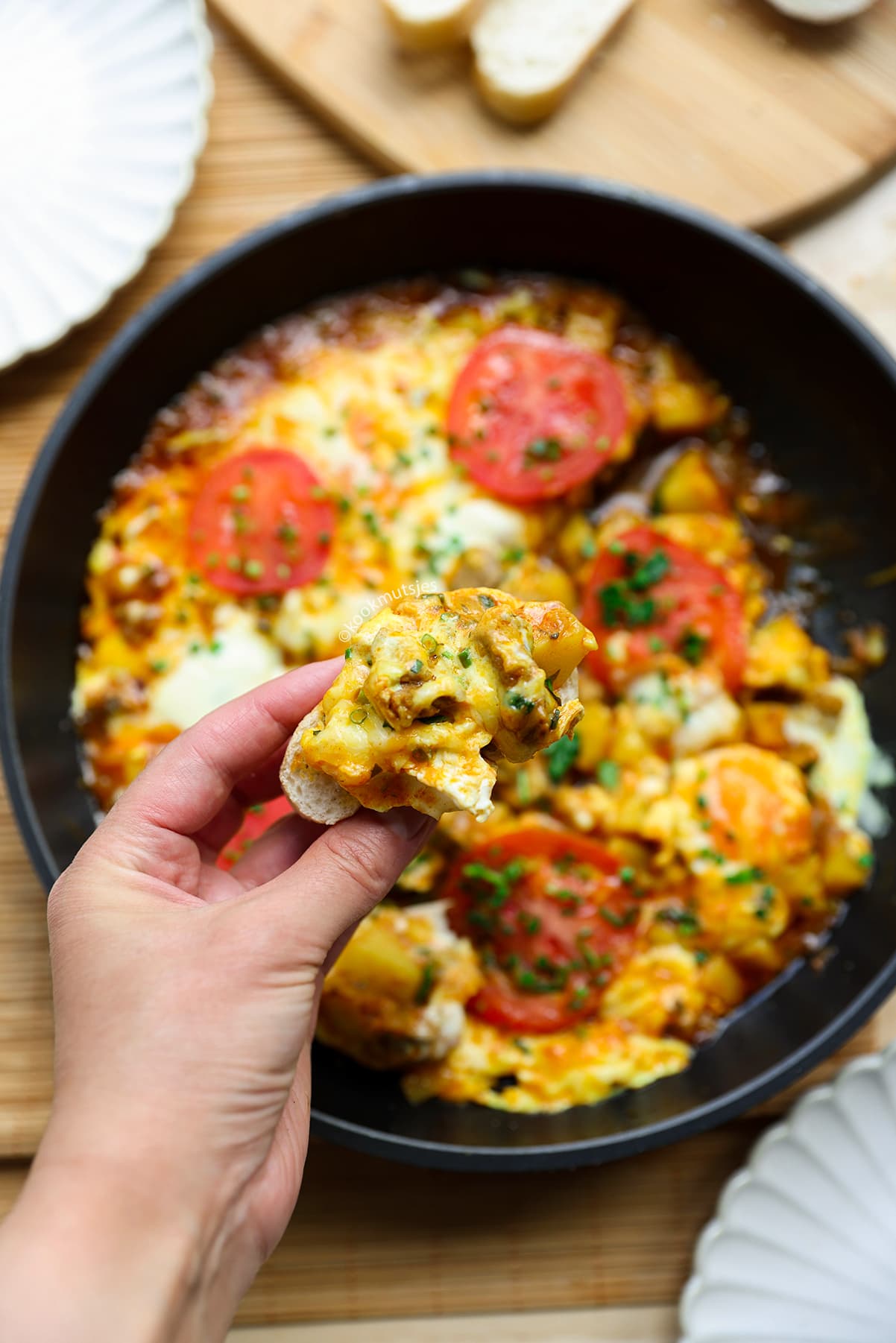 Stoofpot met Vlees en Ei recept