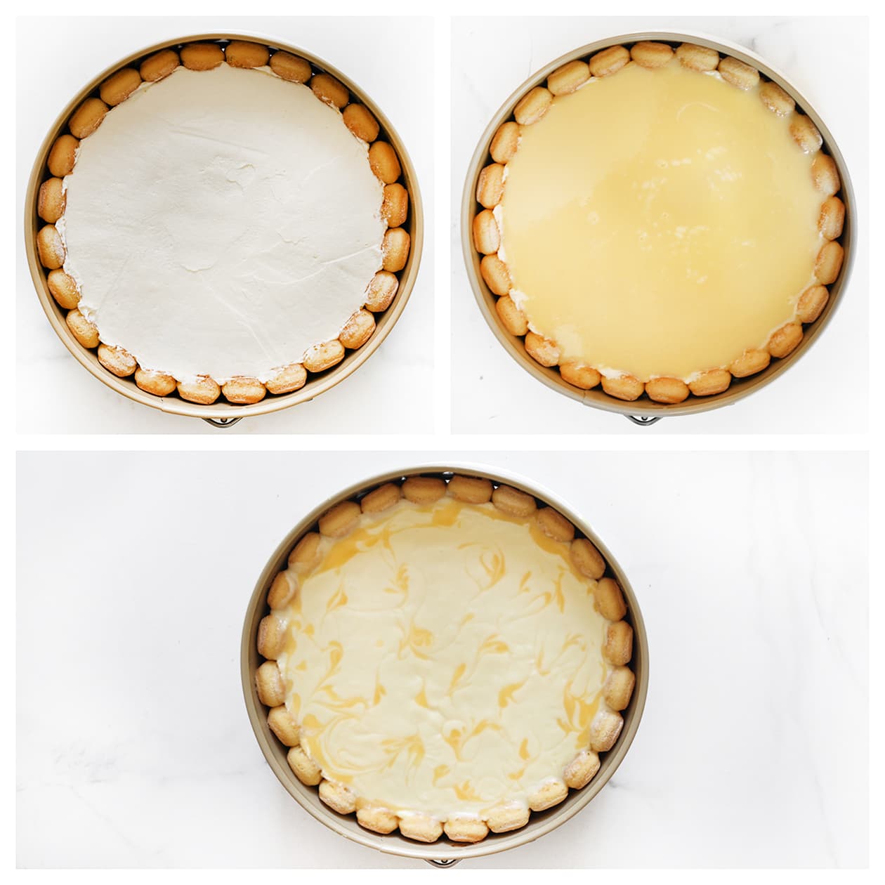Witte chocolade toevoegen en marmer effect maken