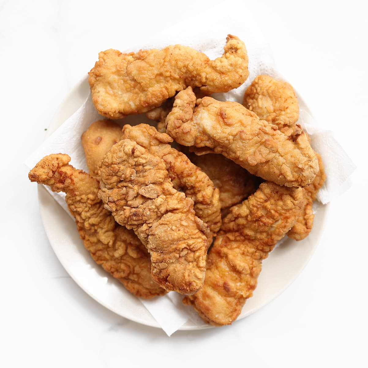 Chicken tenders goudbruin bakken