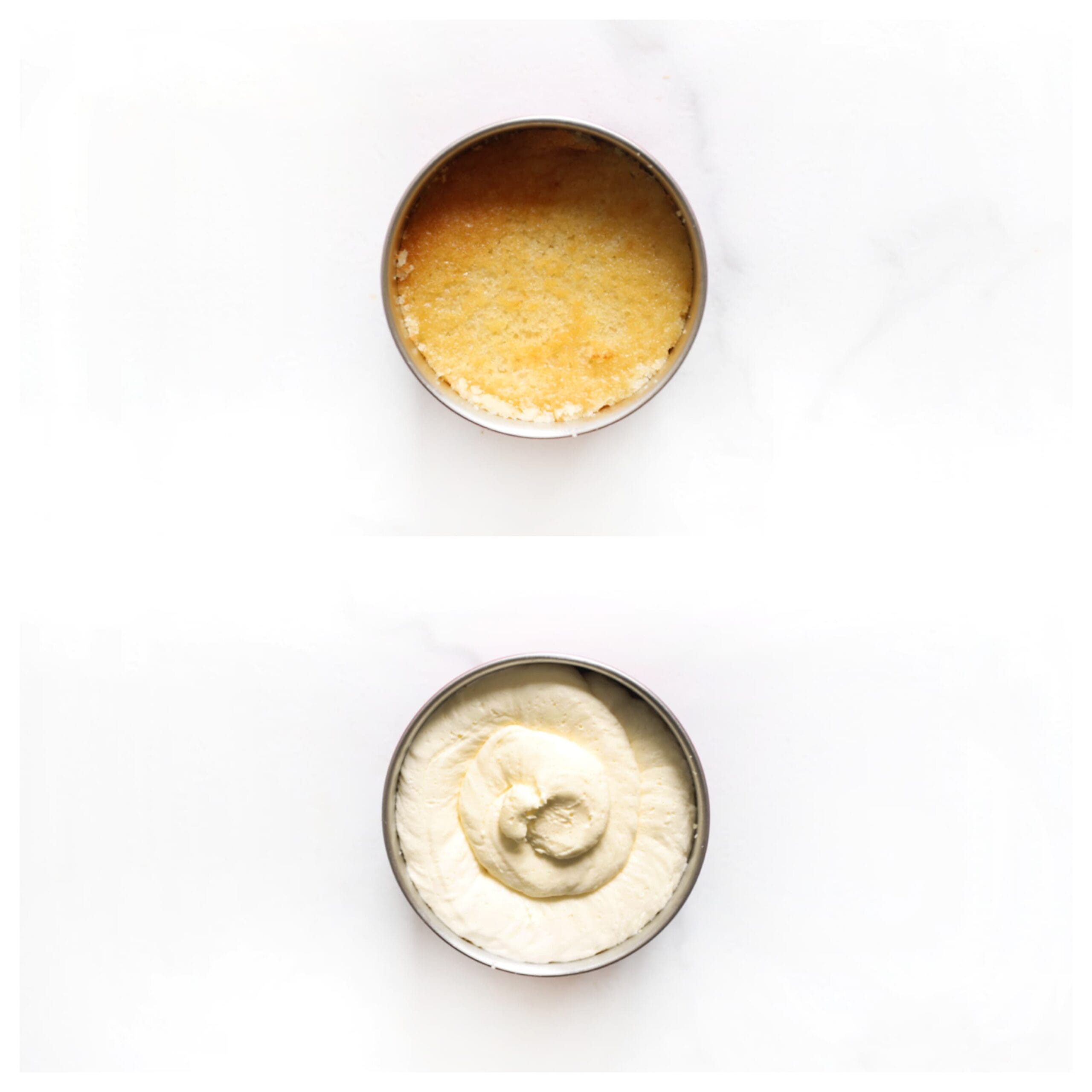 Vanillecake met een royale toef roomkaascrème