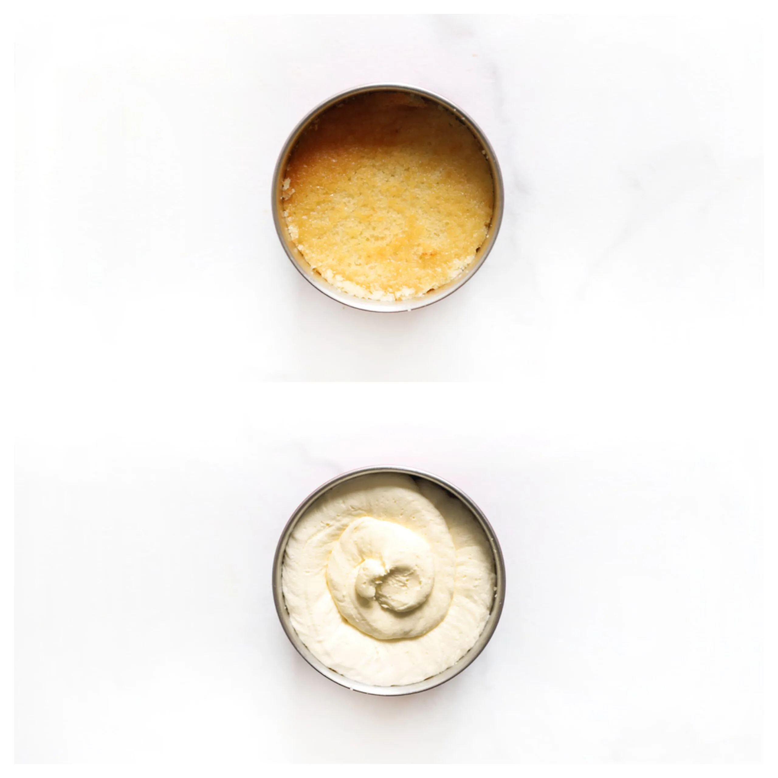 Vanillecake met een royale toef roomkaascrème