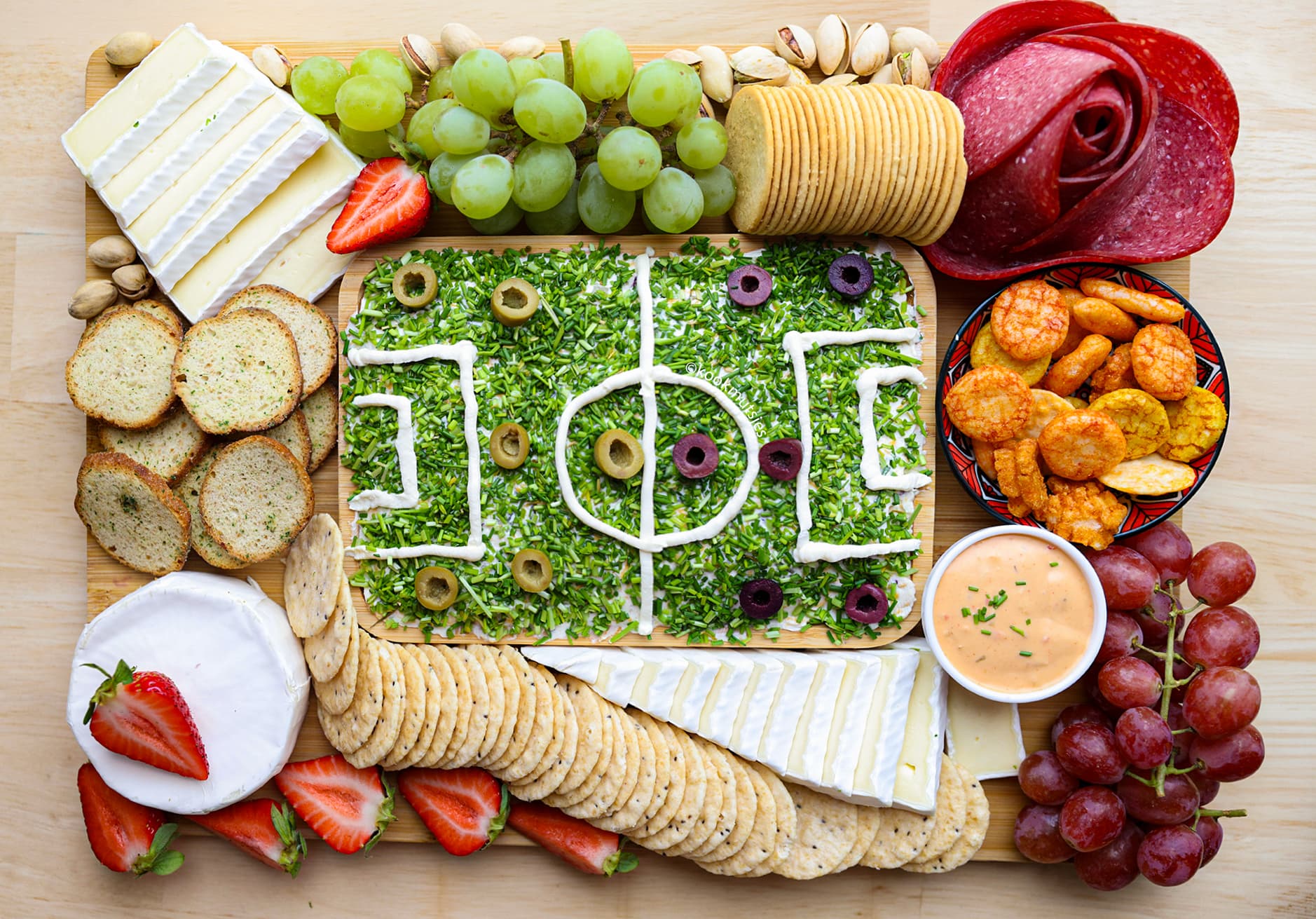 Football Charcuterie Board