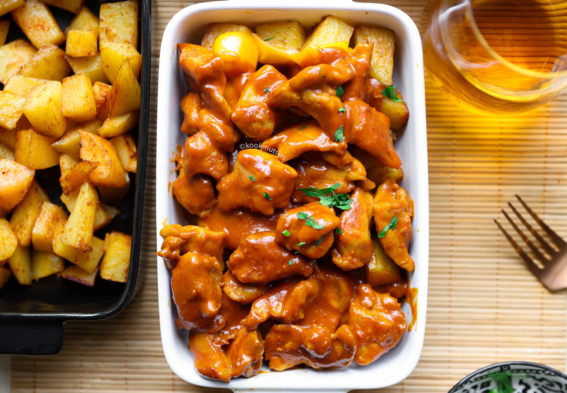 Loaded Aardappelen in de Oven met Kip