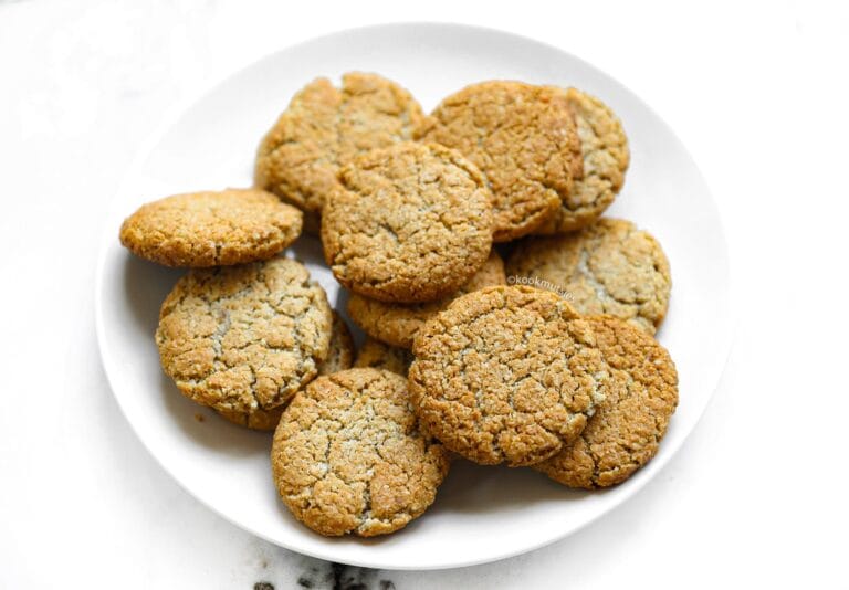 Havermoutkoekjes met een goudbruine buitenkant