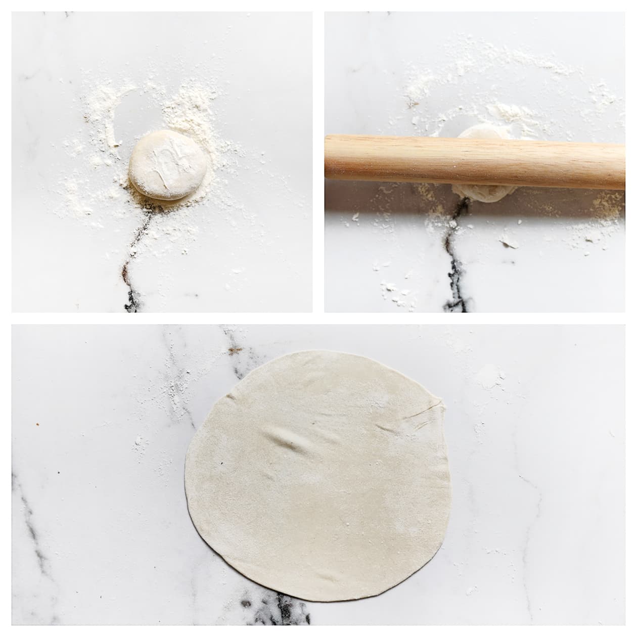 Deeg dun uitrollen voor gevulde Philly cheesesteak flatbread
