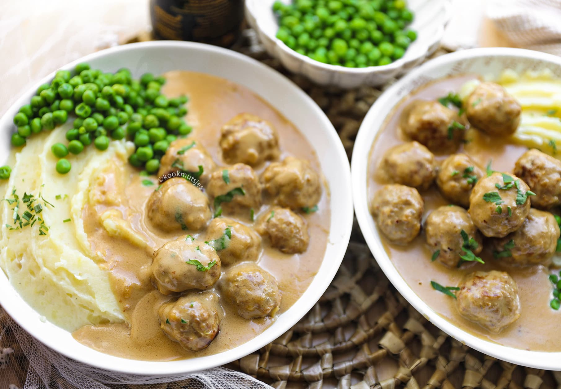 Zweedse Gehaktballetjes met Aardappelpuree